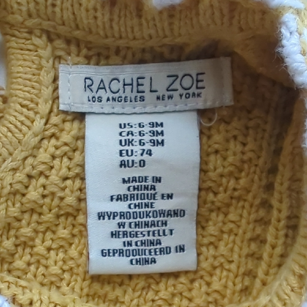 Rachel Zoe Mustard Ruffled Kids Dress - Picture 3 of 4